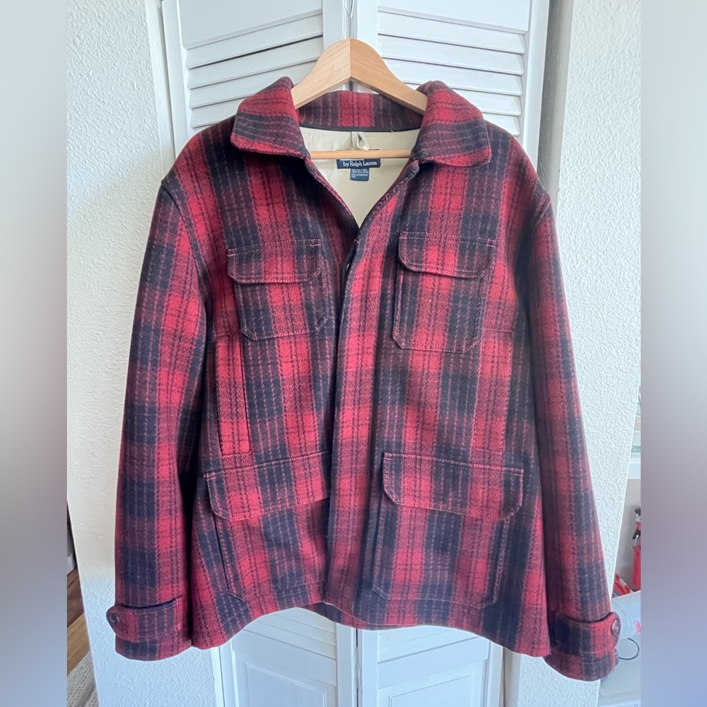 Polo Ralph Lauren Mackinaw Sportsman Wool Jacket L - Picture 7 of 8